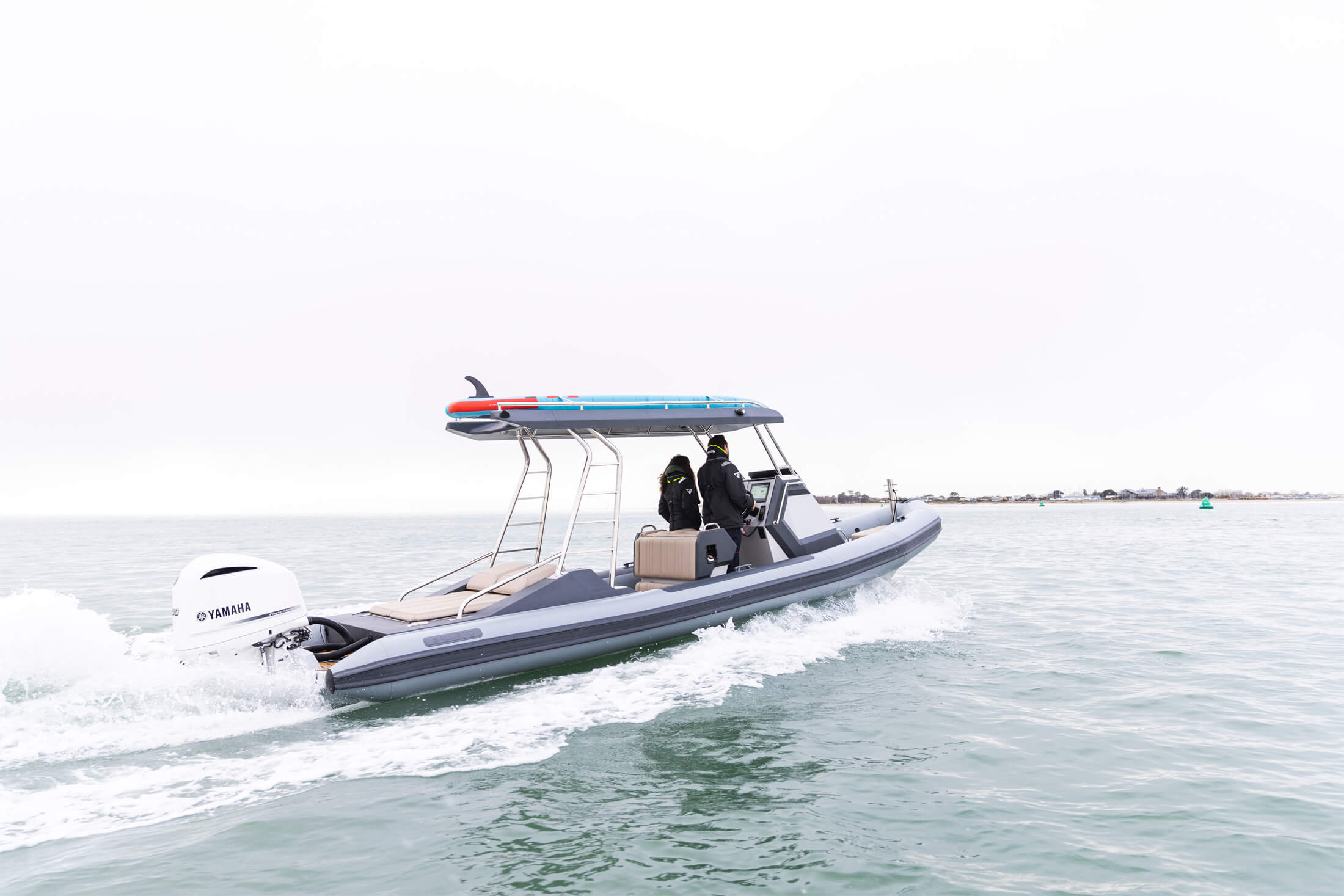 XP80 RIB on the water